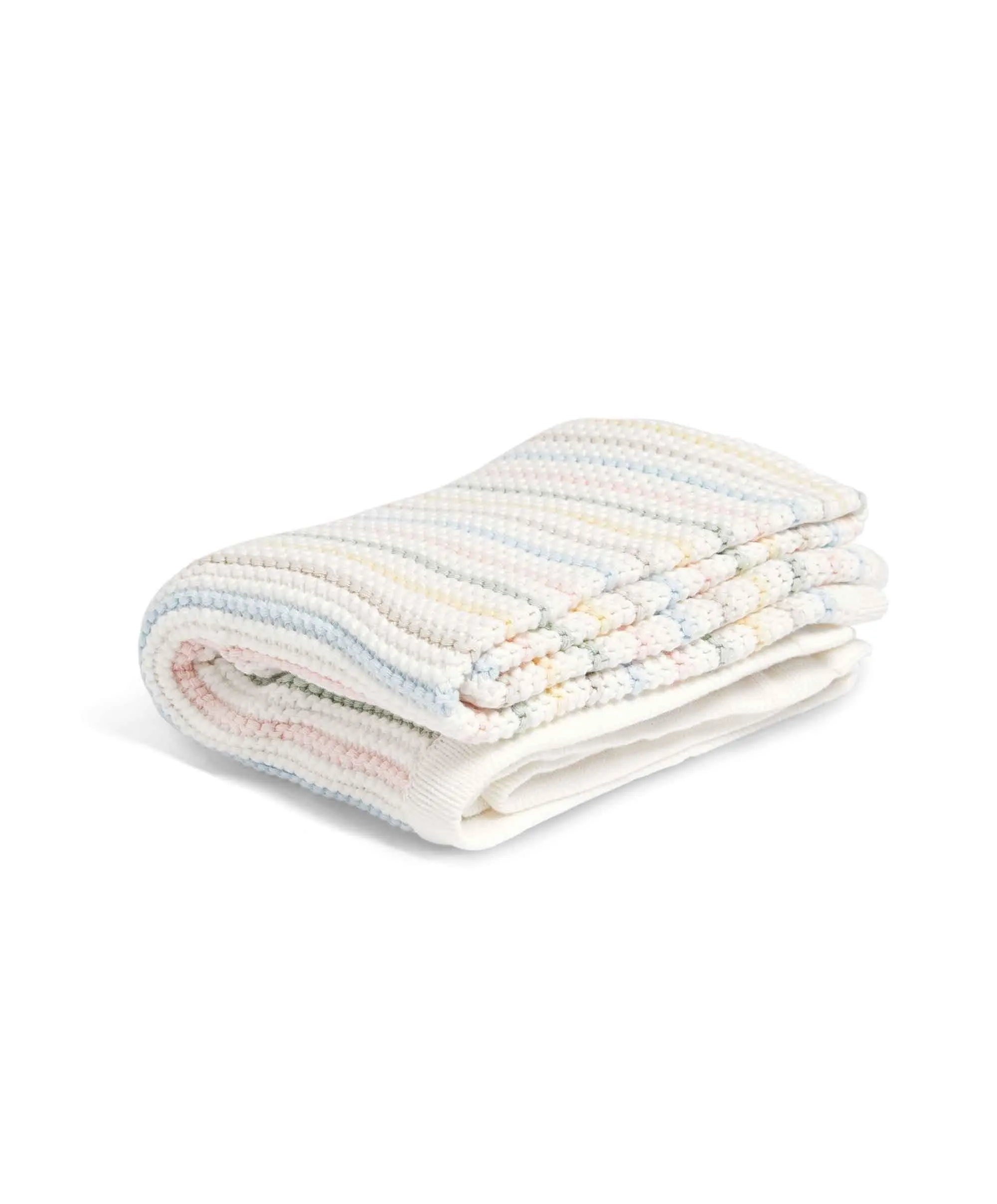 Knitted Blanket - Soft Pastel