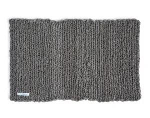 Knitted Linen Floor Mat - Natural