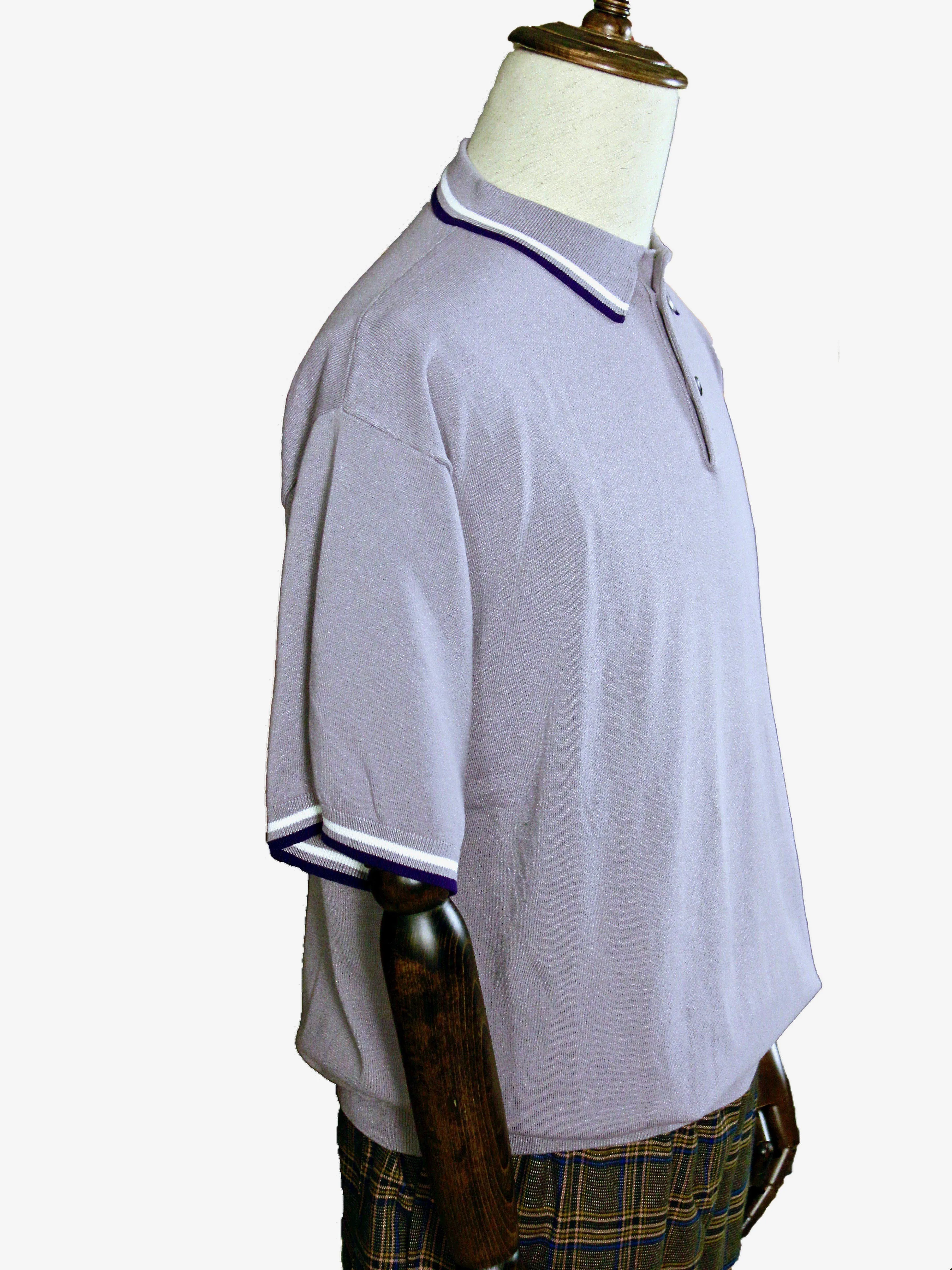 Knitted Short-Sleeve Polo Shirt