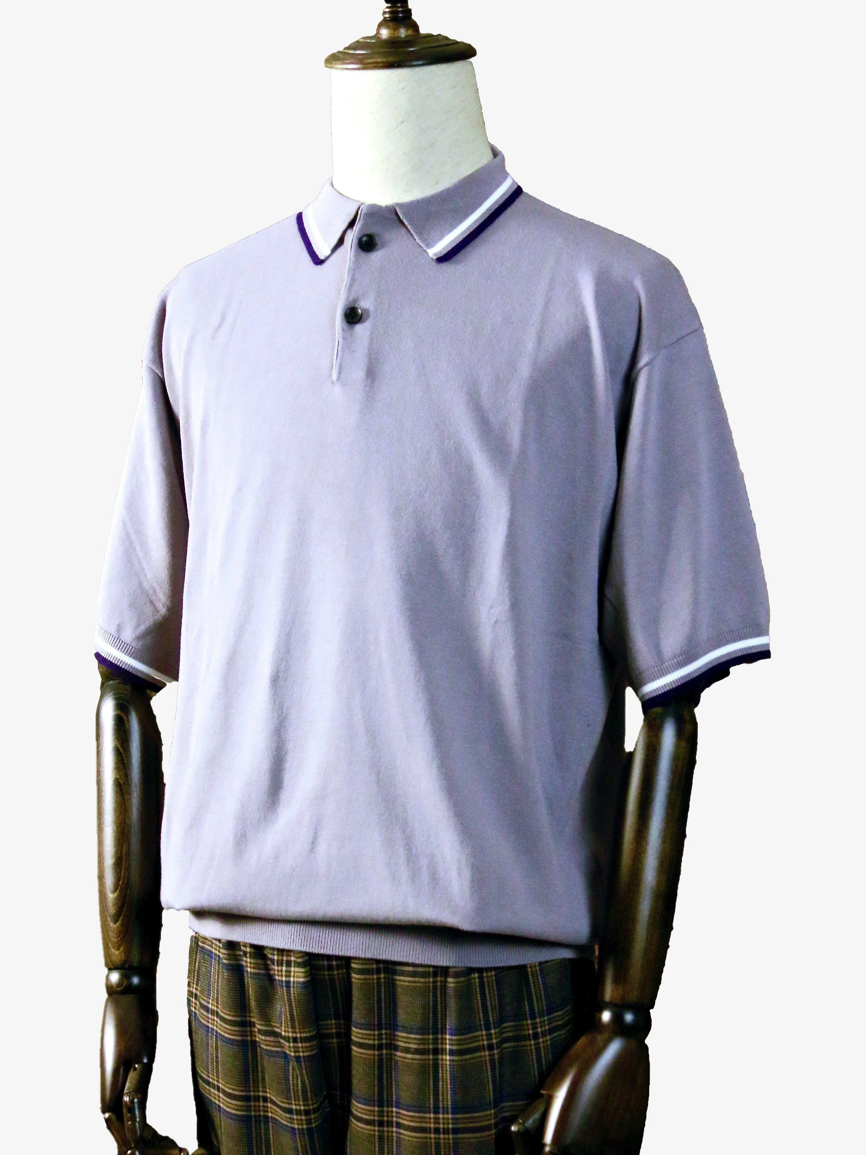Knitted Short-Sleeve Polo Shirt