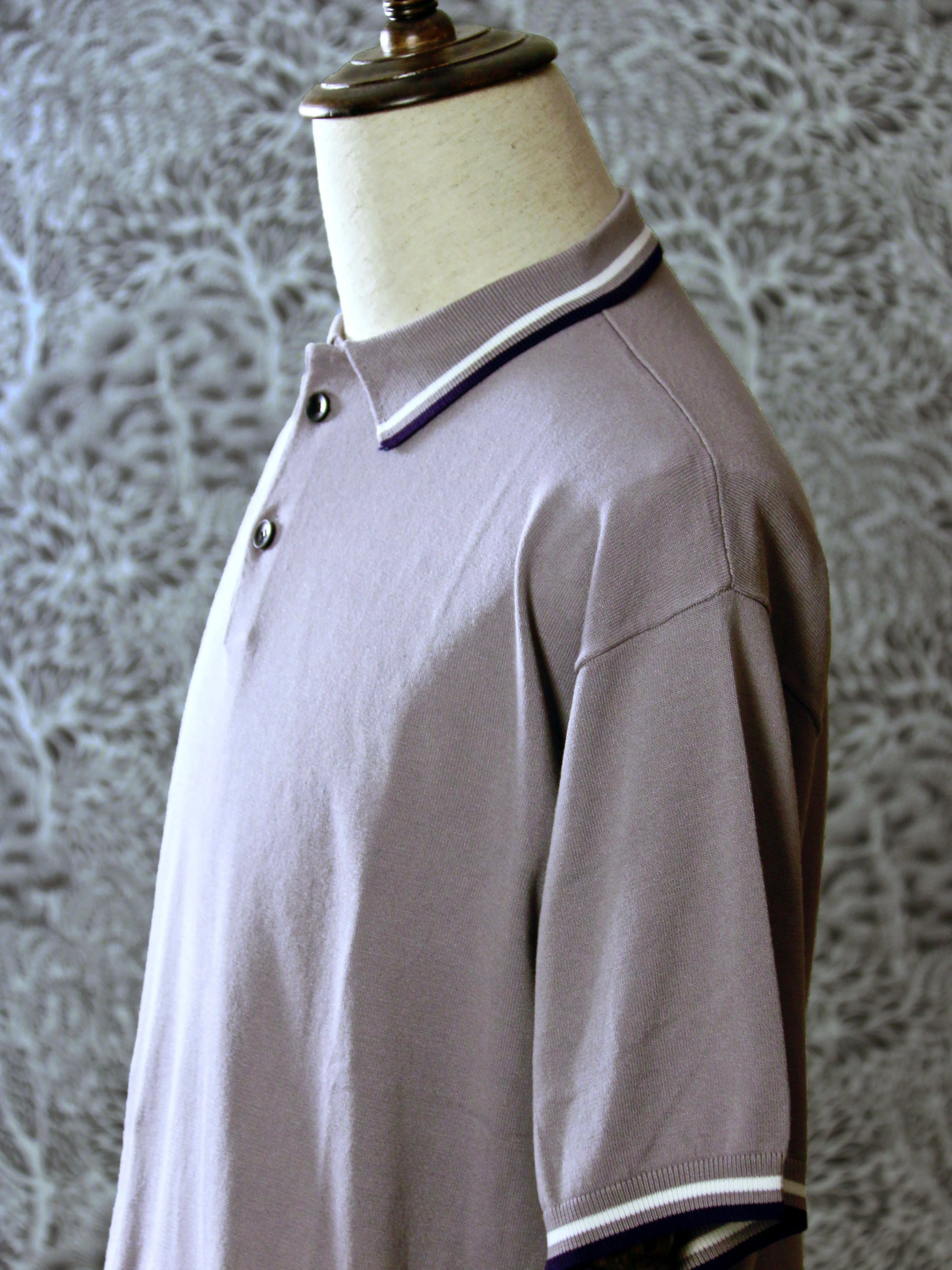 Knitted Short-Sleeve Polo Shirt