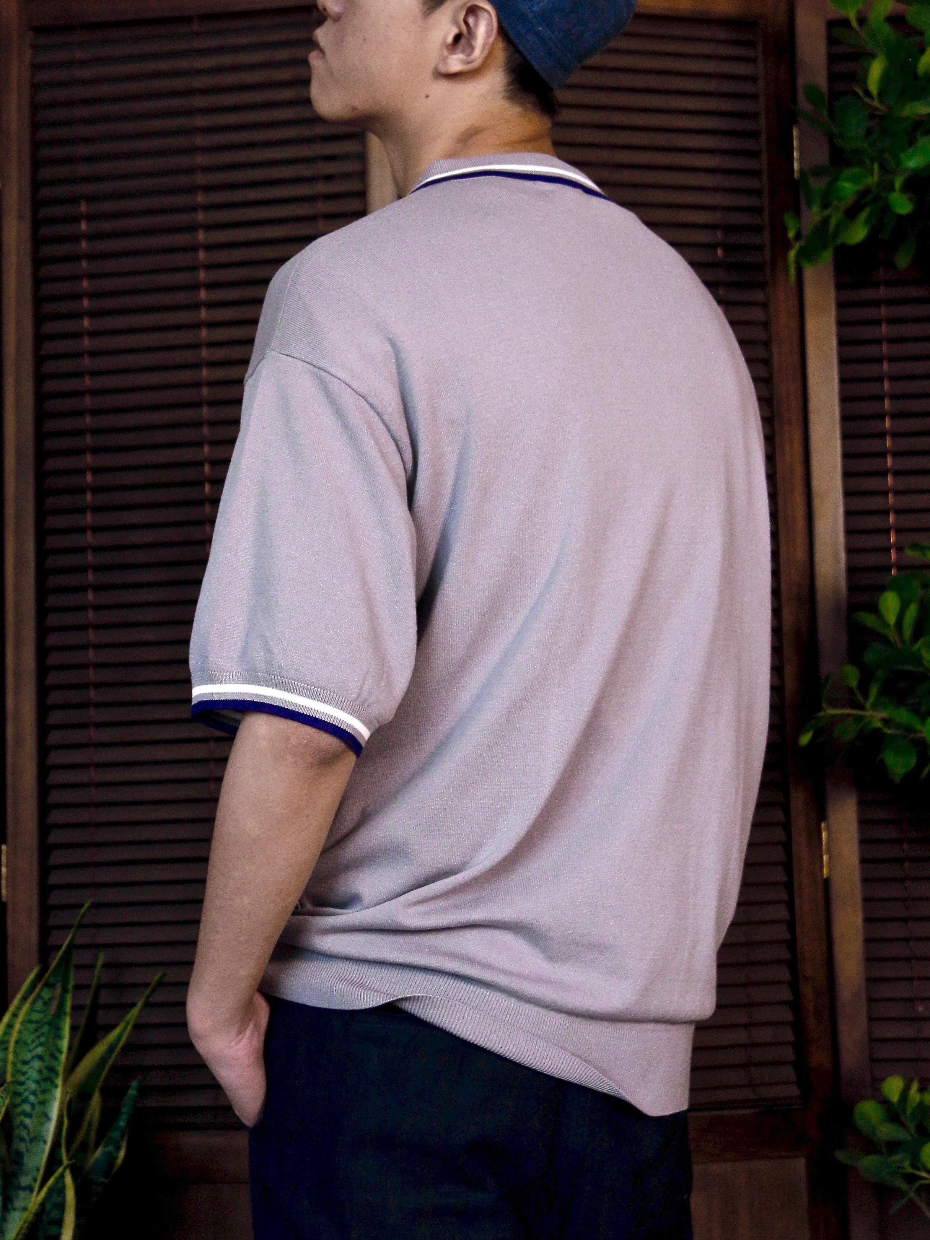 Knitted Short-Sleeve Polo Shirt