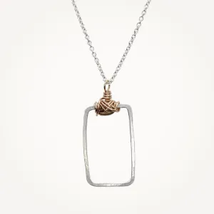 Knot Necklace | Sterling Silver and Bronze Handcrafted