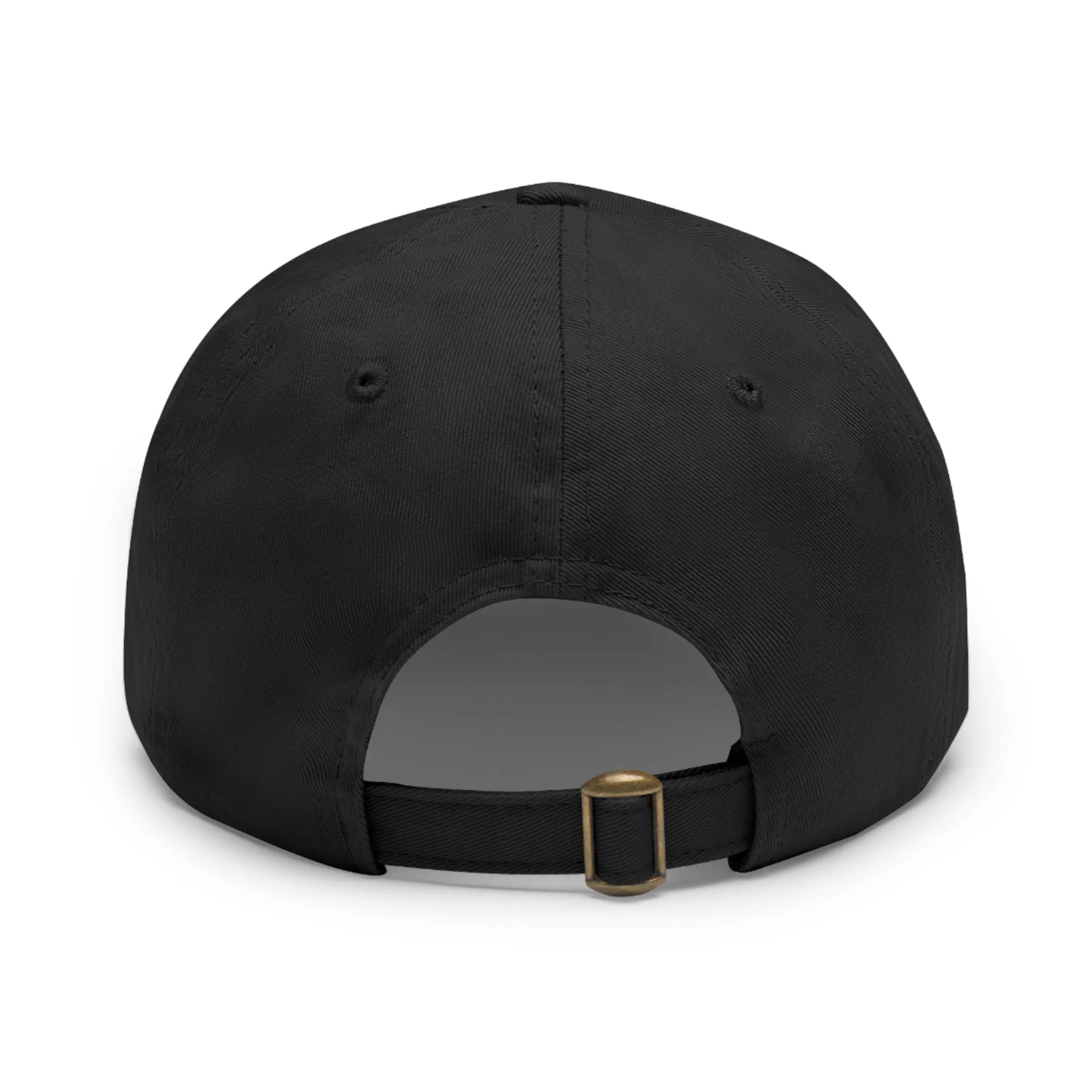 Korea -  Be brave Hat with Leather Patch (Rectangle)  - StyleMZ