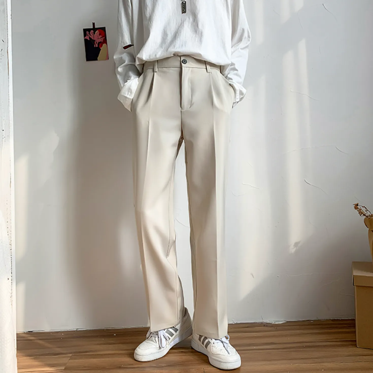 [Korean Style] 3 Colors Straight Casual Pants.