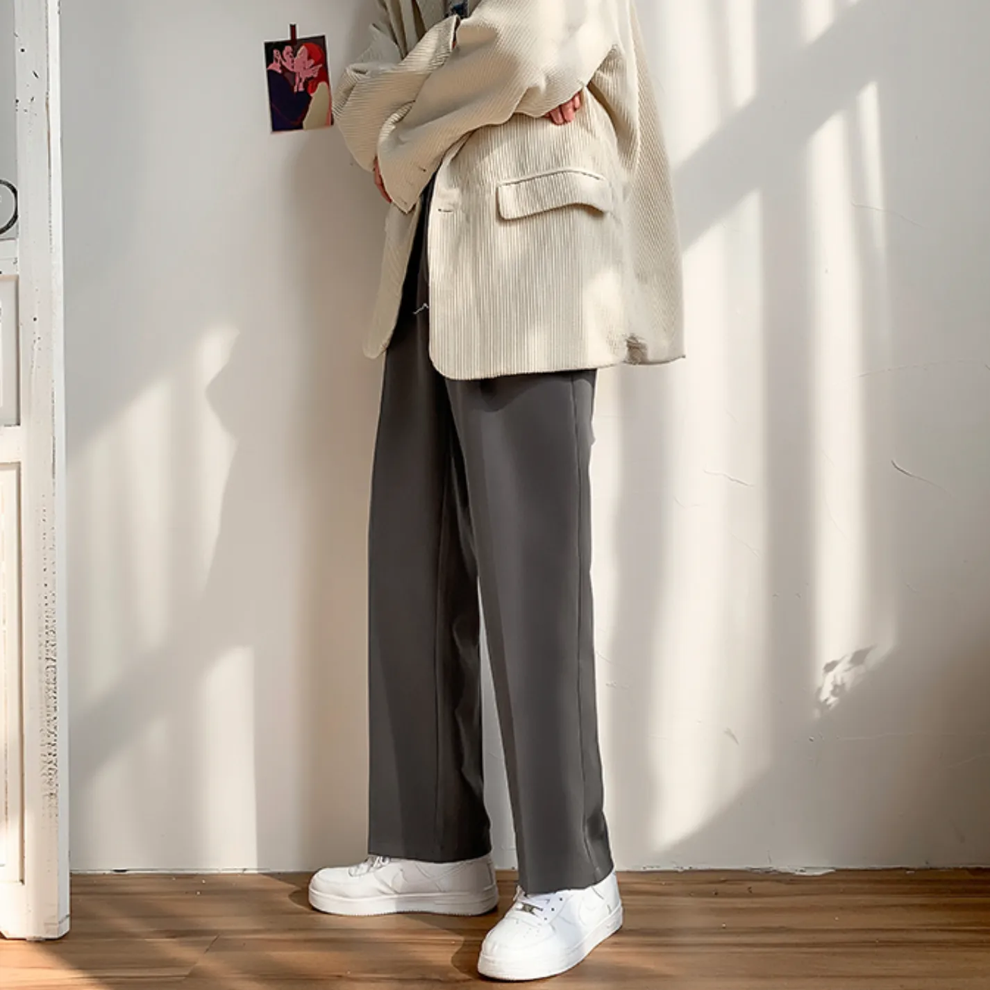 [Korean Style] 3 Colors Straight Casual Pants.