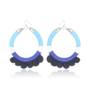 Krabi Hoop Earrings - Ocean
