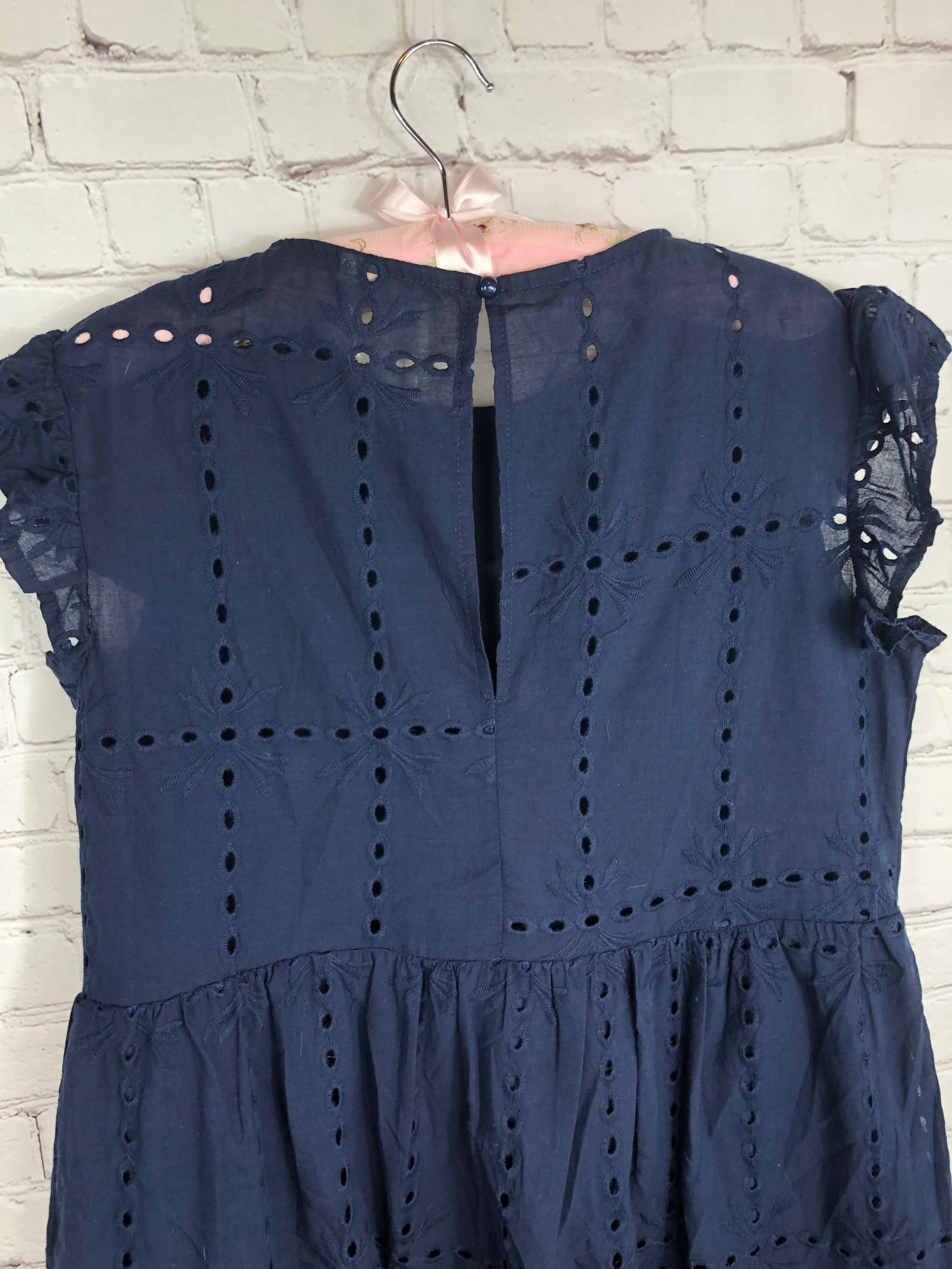 Kris in Eyelet A-Line Dress