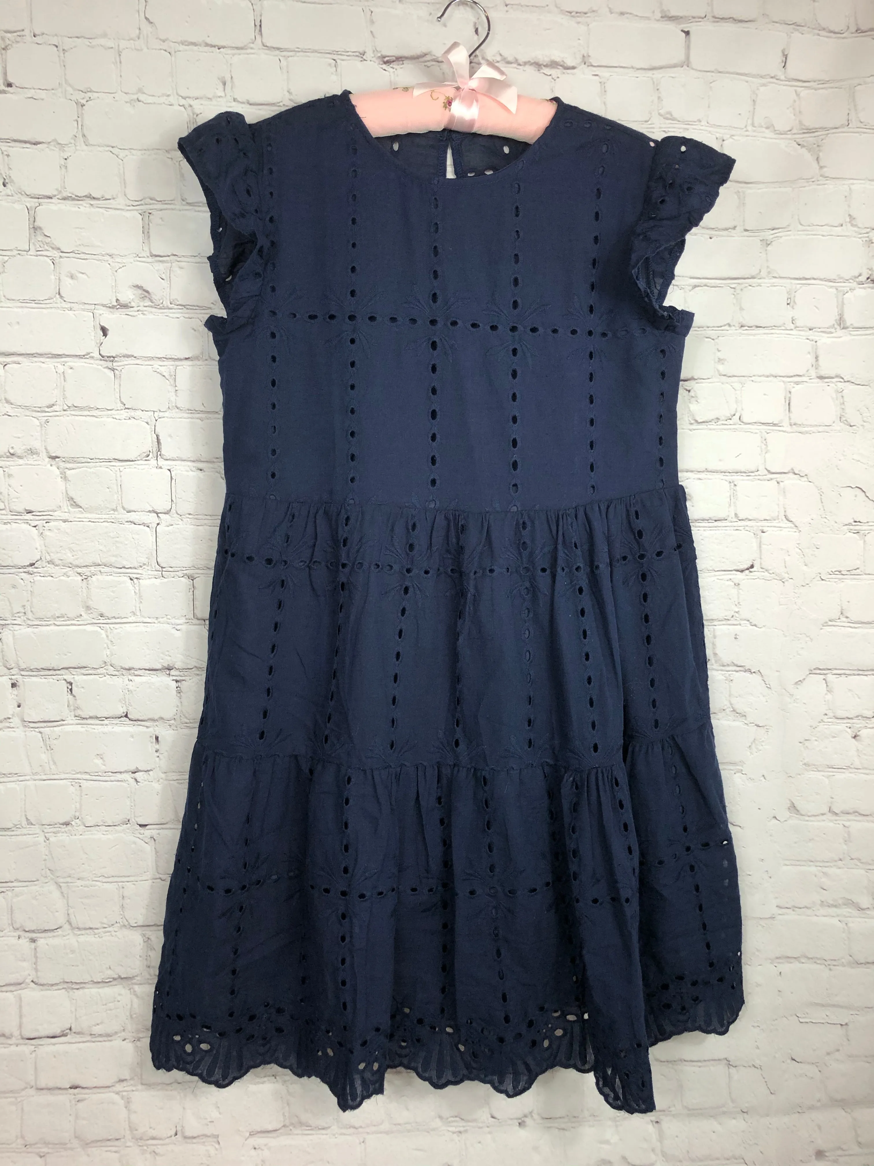 Kris in Eyelet A-Line Dress