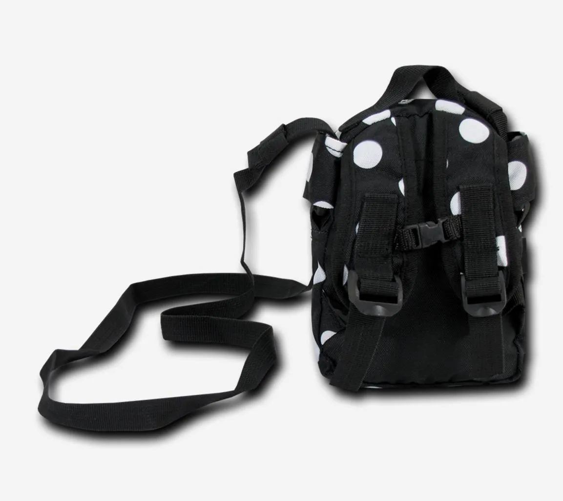 Kristen Whang Nylon Mini Small 2 Zip Pockets Adjustable Straps Bags Backpack