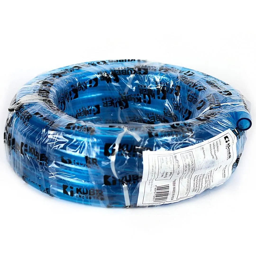 Kuber Industries Basic PVC Water Pipe 10 Meter | Multi-Utility Water Pipe for Garden, Car Cleaning & Pet Cleaning | Durable, Light Weight, & Flexible Hose Pipe for Gardening | Blue | (Pack Of 2)