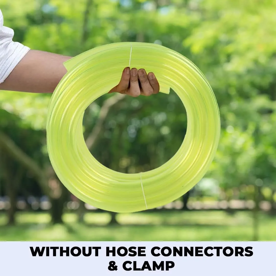 Kuber Industries Basic PVC Water Pipe 10 Meter | Multi-Utility Water Pipe for Garden, Car Cleaning & Pet Cleaning | Durable, Light Weight, & Flexible Hose Pipe for Gardening | Yellow | (Pack Of 2)