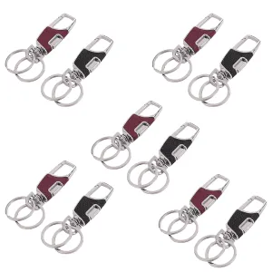Kuber Industries Keychain/Keyring/Key Tag|Car Key Clip, Key Holder, Key Organizer|Pack of 10| (Multi)
