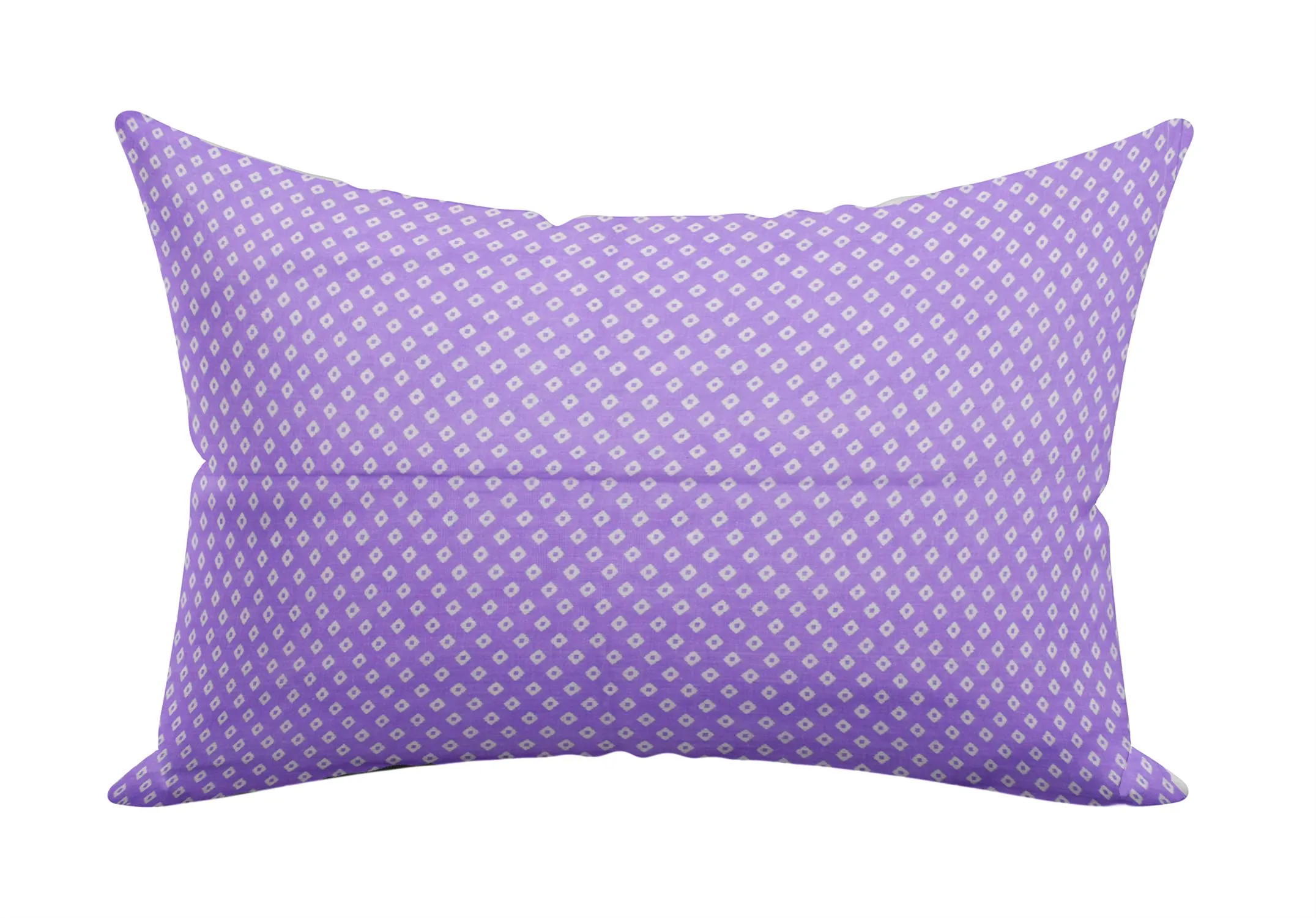 Kuber Industries Rhombus Design Cotton Pillow Covers, 18 x 28 inch, Set of 2 (Purple)