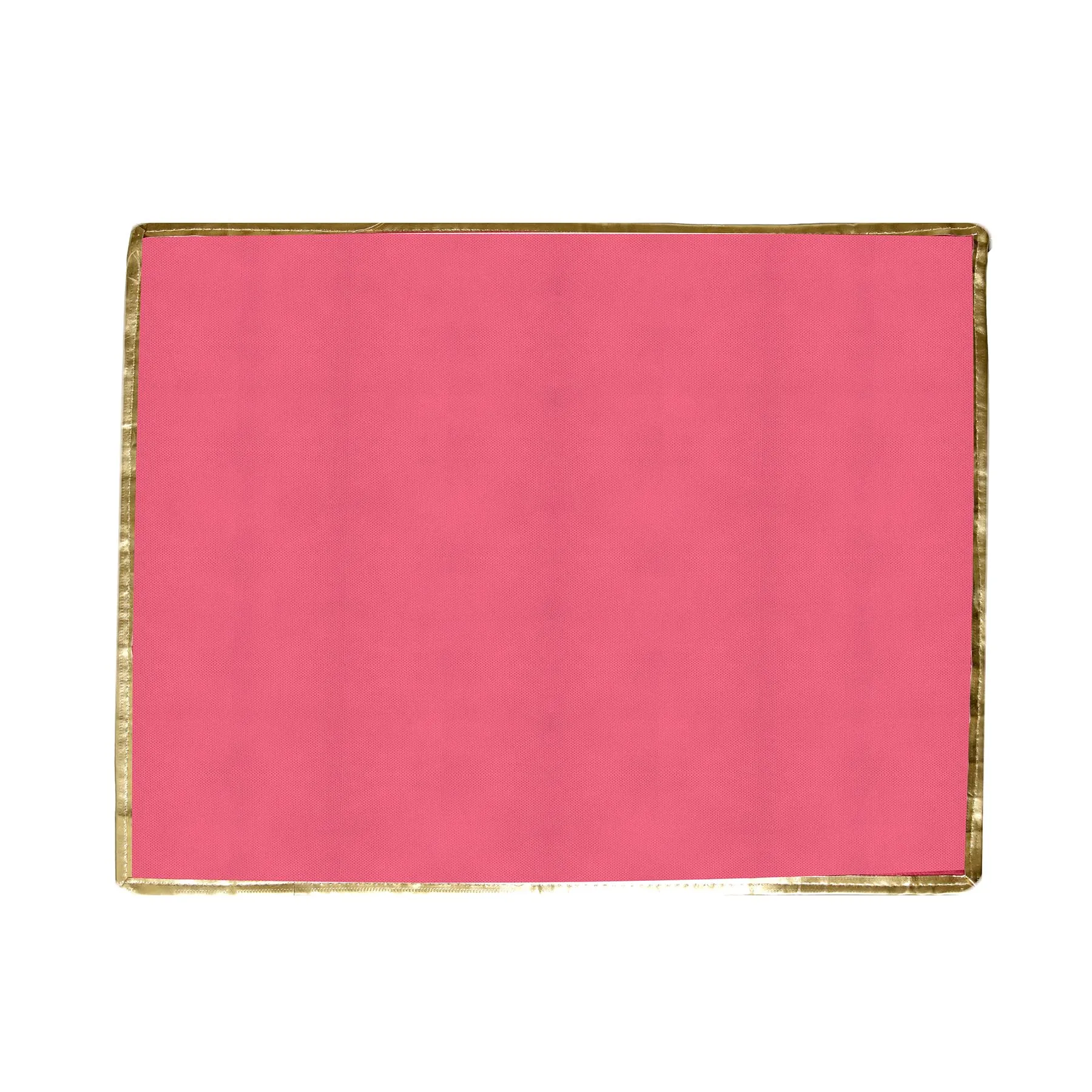 Kuber Industries Saree Cover | Clothes Storage Bag | Single Packing Saree with Zip Closure | Wardrobe Organizer | Cloth Stoarge Organizer | 4 Side Lace Saree Cover | Pack of 3 | Light Pink