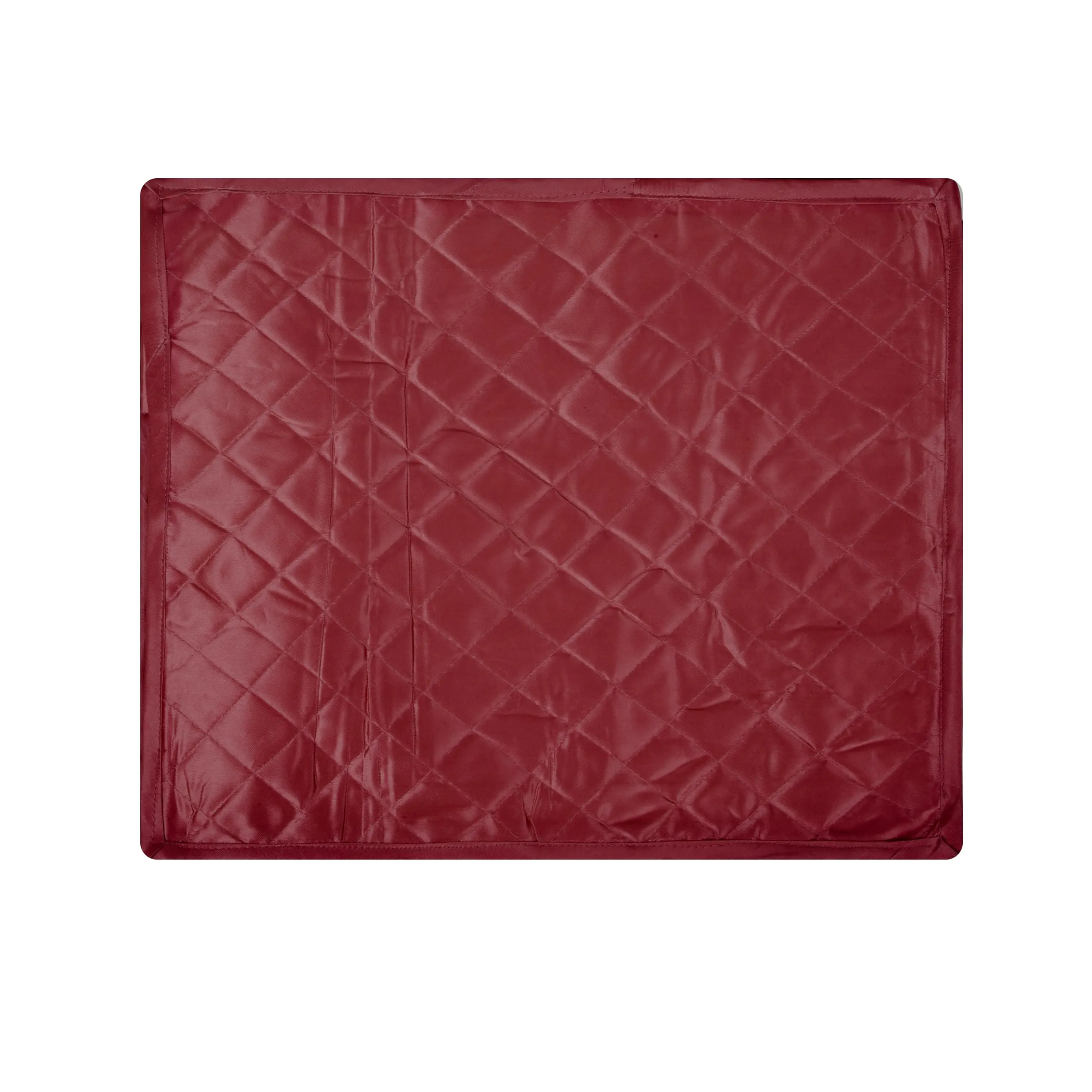 Kuber Industries Saree Cover | Zip Closure Saree Cover | Clothes Storage Bag | Wardrobe Organiser for Suit | Transparent Window Saree Cover | 9 inch | Pack of 3 | Maroon