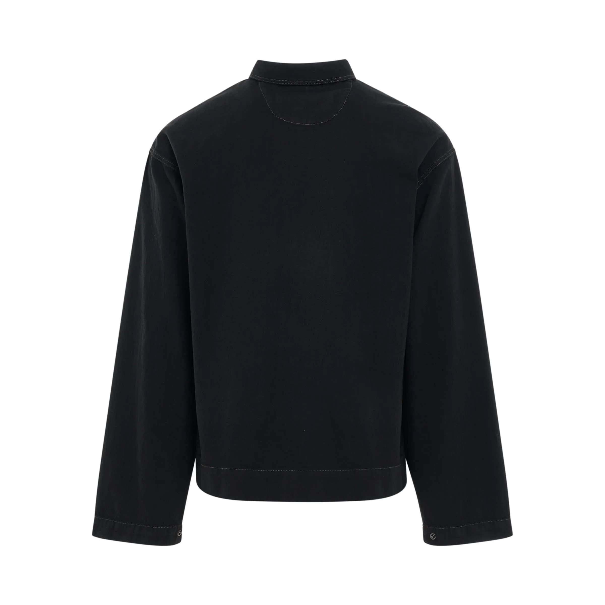 La Chemise De-Nimes Denim Shirt in Black/Brown