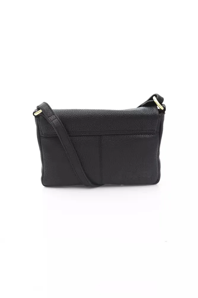 La Martina Black Leather Women Crossbody
