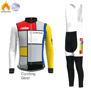 LA Vie Claire Fleece Retro Cycling Kits