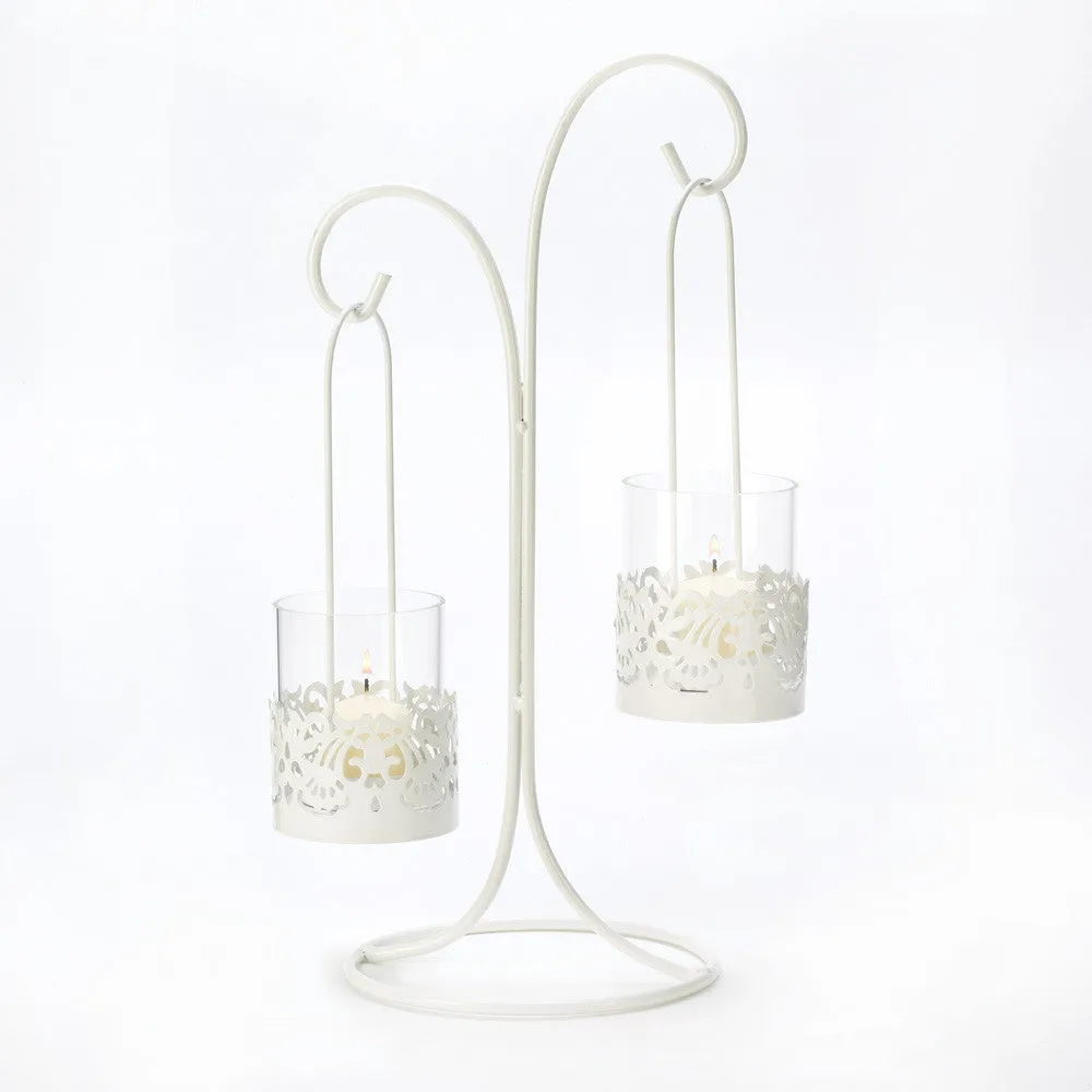Lace Cutout Candelabra