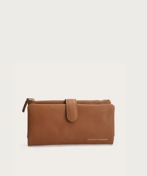Ladies Clip Wallet - Biscuit
