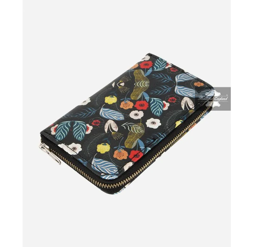 Ladies Floral Print Clutch Handbag Wallet Purse
