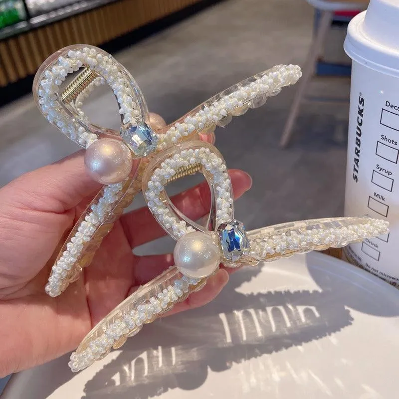 Ladies Simple Fashionable Solid Color Claw Clip SKAJ079