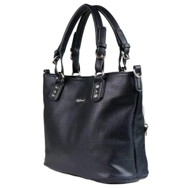 Lady Conceal Ella Braided Lockable Satchel with Crossbody Strap