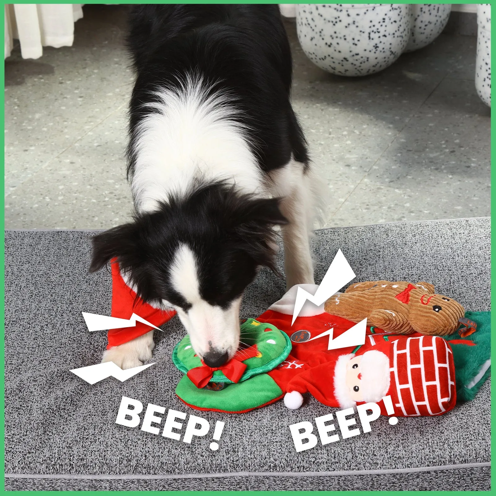 Laifug Christmas Dog Toy, Squeaky Toy