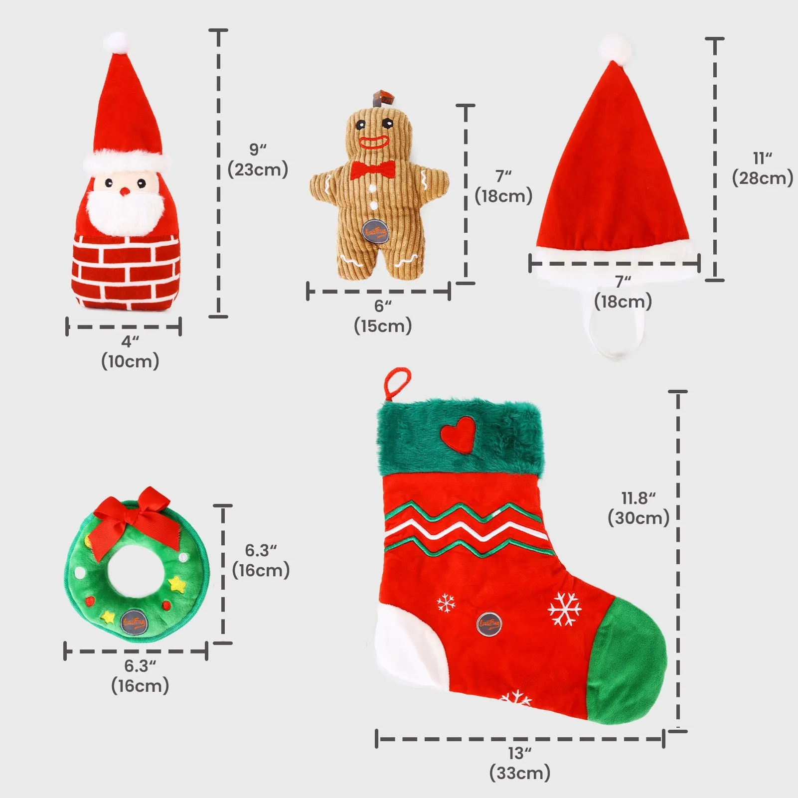 Laifug Christmas Dog Toy, Squeaky Toy