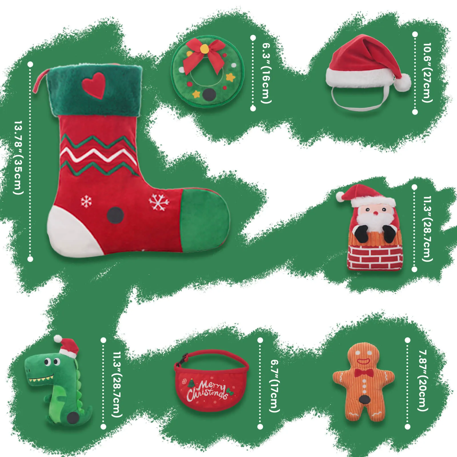 Laifug Christmas Dog Toy, Squeaky Toy