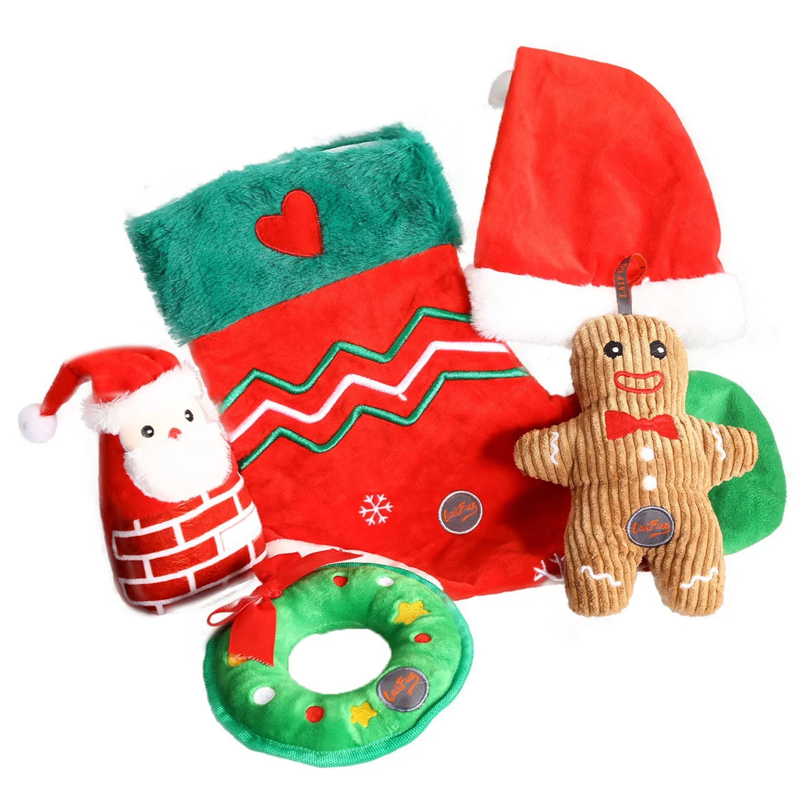 Laifug Christmas Dog Toy, Squeaky Toy
