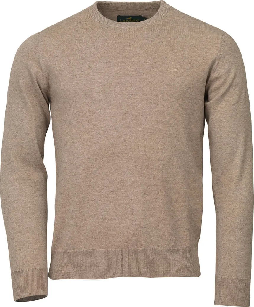Laksen Men&#x27;s Hardwick O-Neck Sandstone | Buy Laksen Men&#x27;s Hardwick O-Neck Sandstone here | Outnorth