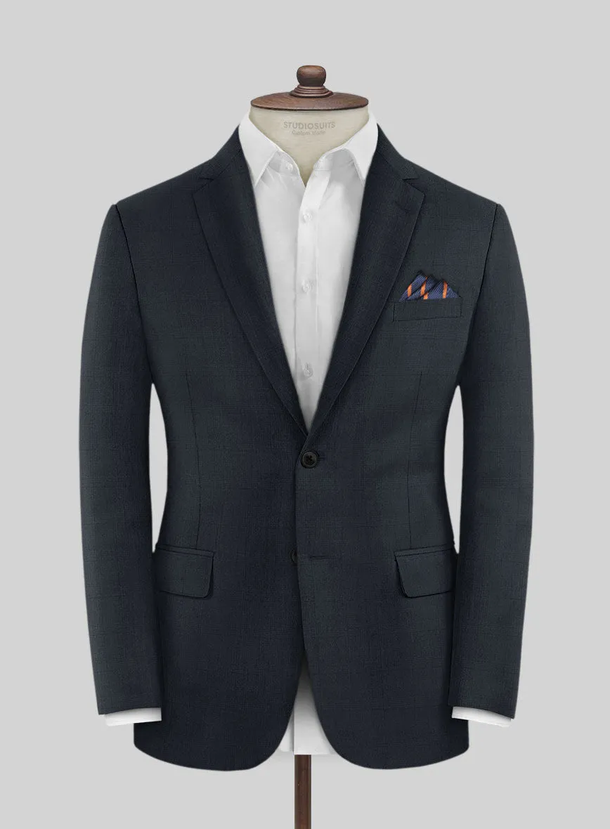 Lanificio Zegna Trofeo Malno Dark Blue Checks Wool Jacket