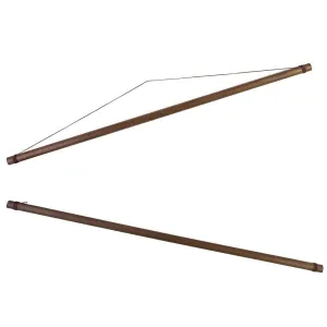Large Japanese Tapestry Hanging Poles