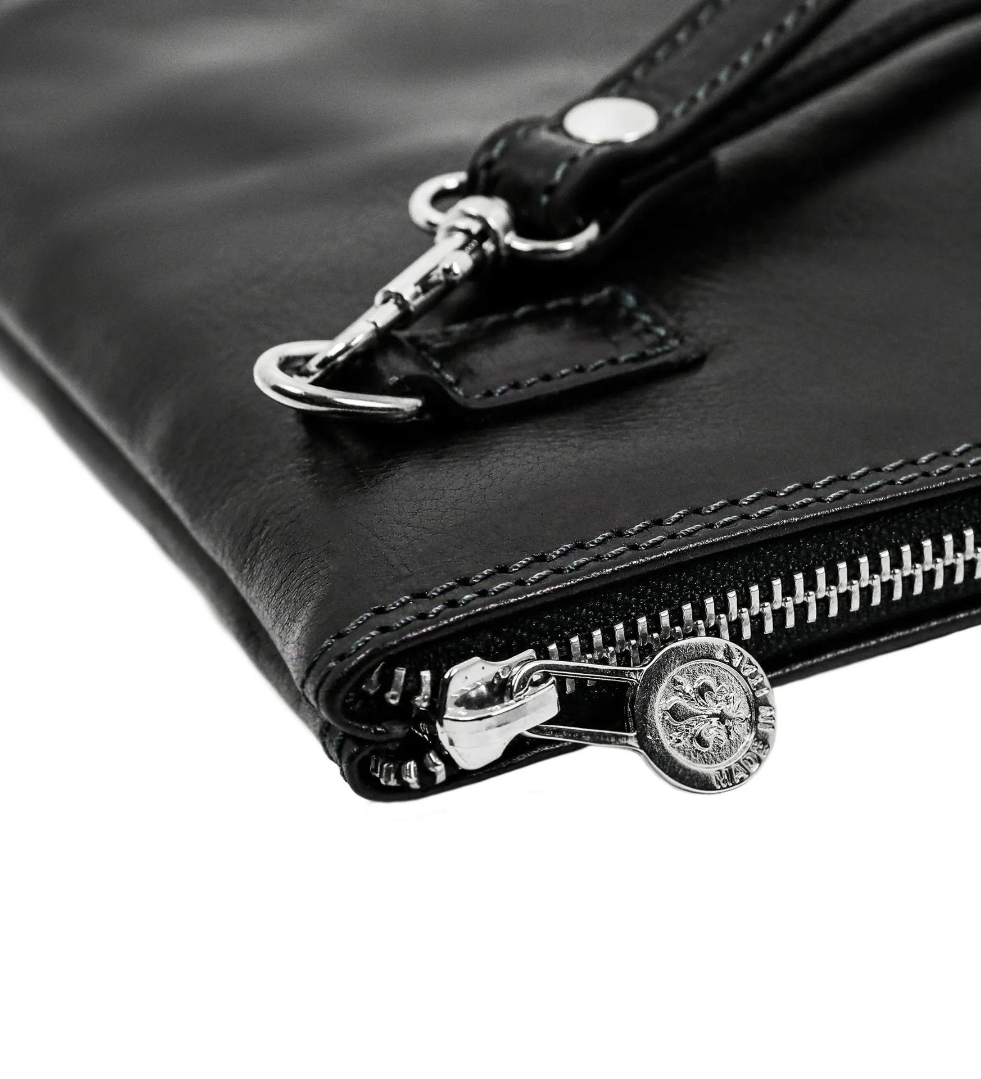 Large Leather Mens Clutch Purse - The Brothers Karamazov