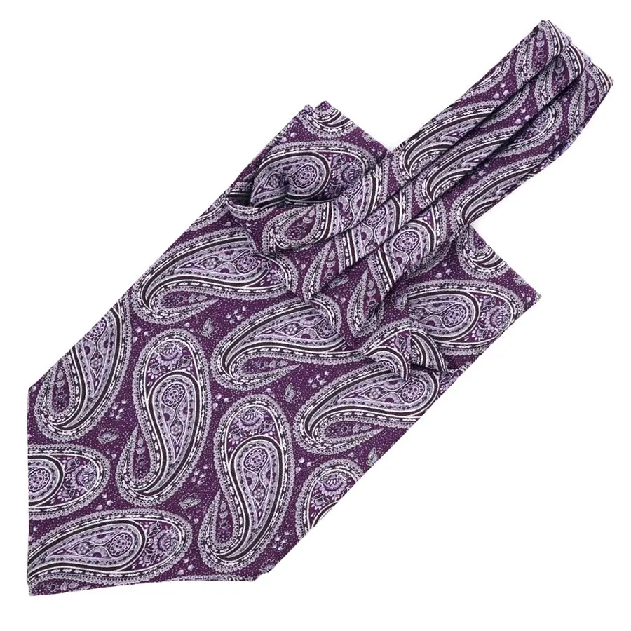 Large Teardrop Paisley Ascot Tie
