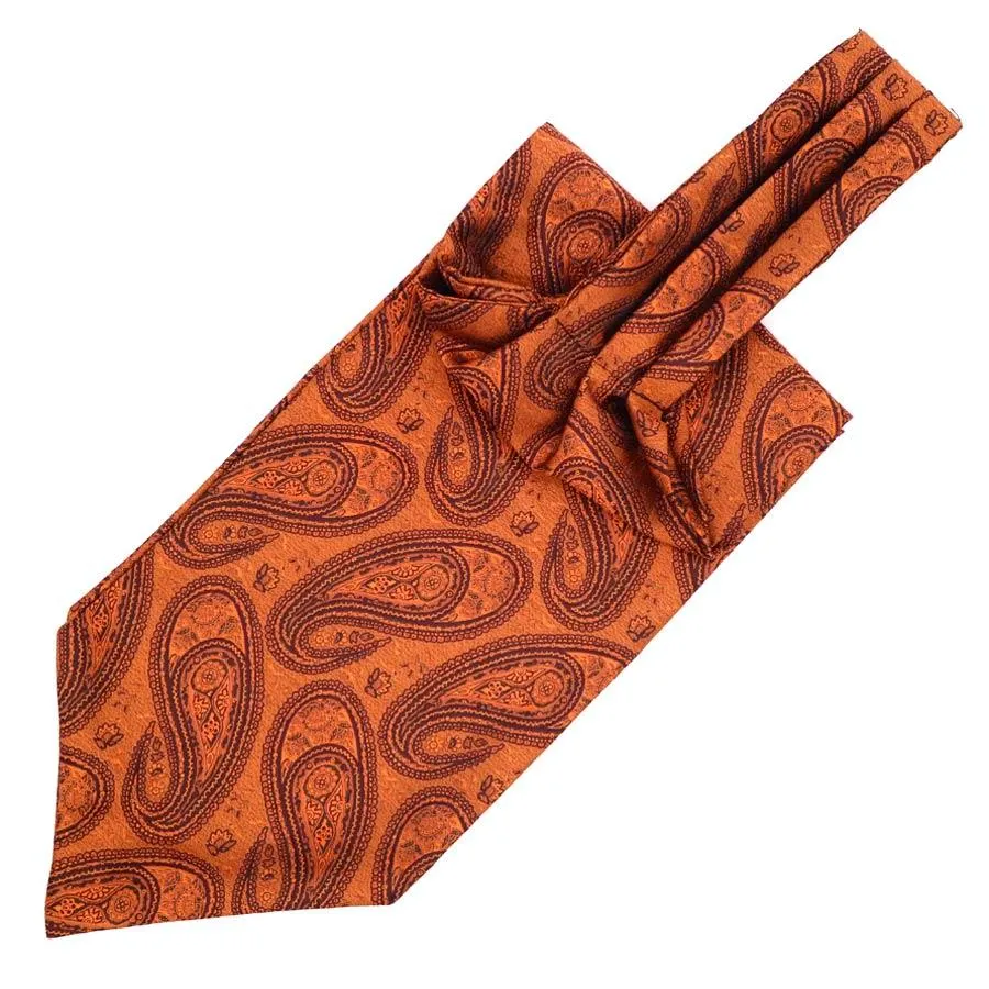 Large Teardrop Paisley Ascot Tie