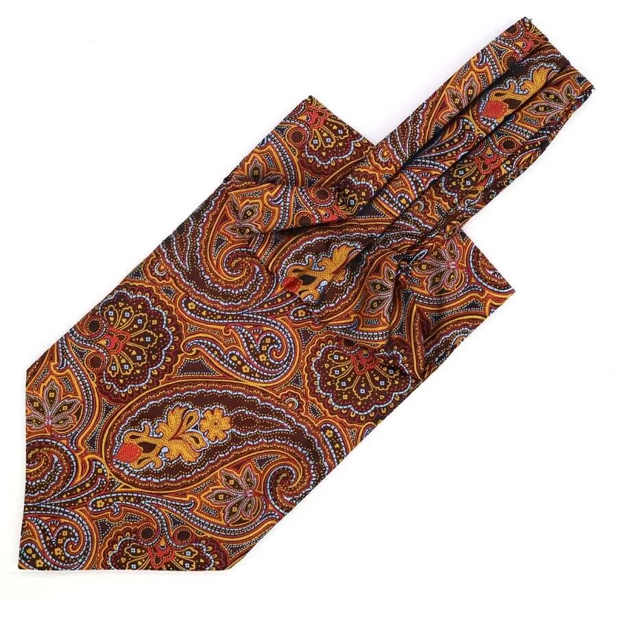 Large Teardrop Paisley Ascot Tie