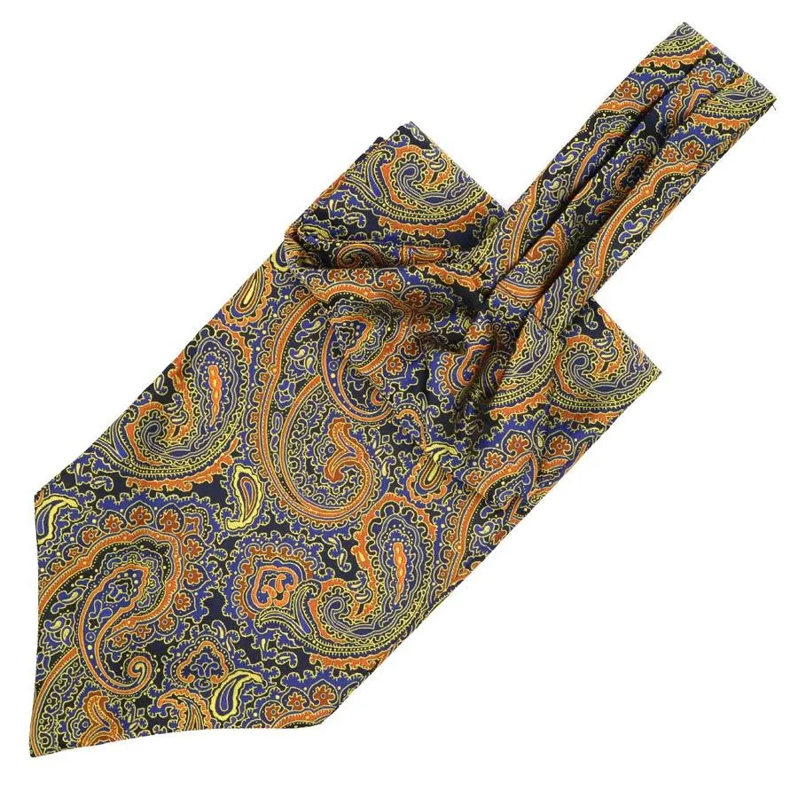 Large Teardrop Paisley Ascot Tie