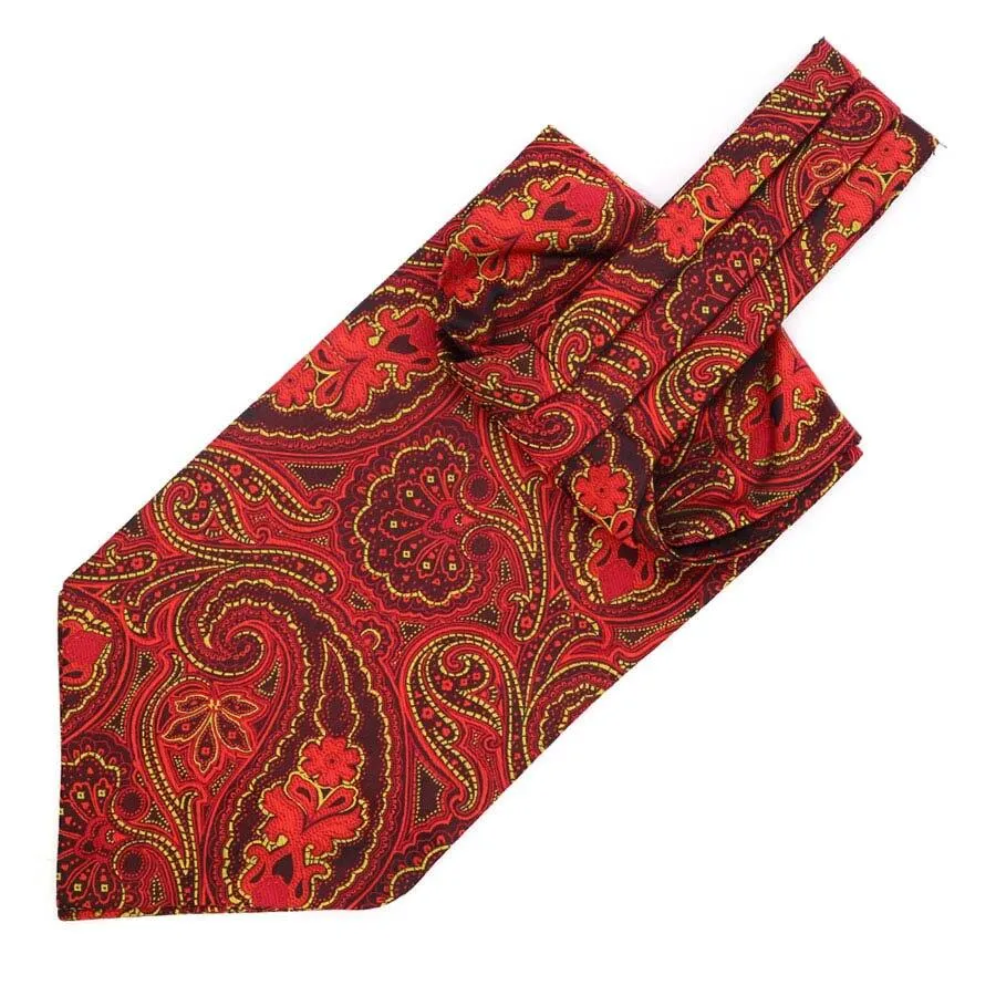 Large Teardrop Paisley Ascot Tie