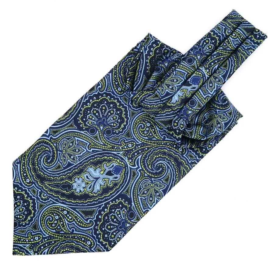 Large Teardrop Paisley Ascot Tie