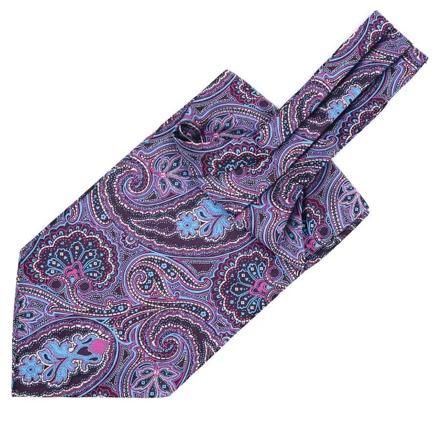 Large Teardrop Paisley Ascot Tie