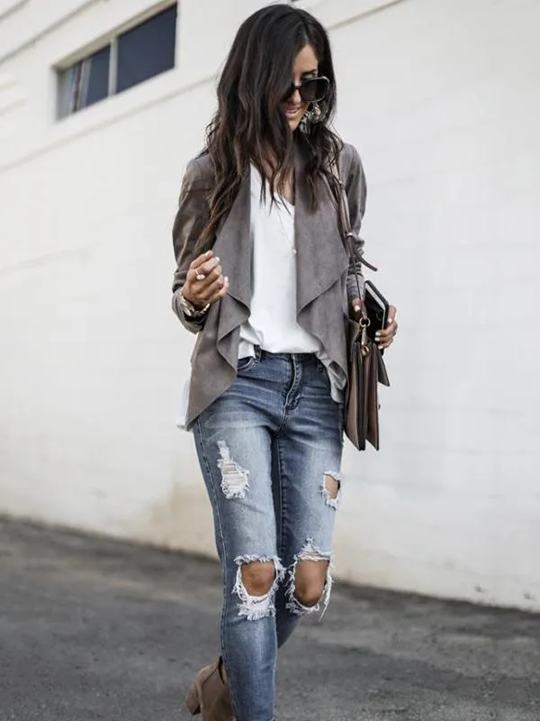 Latest Solid Color Outwear