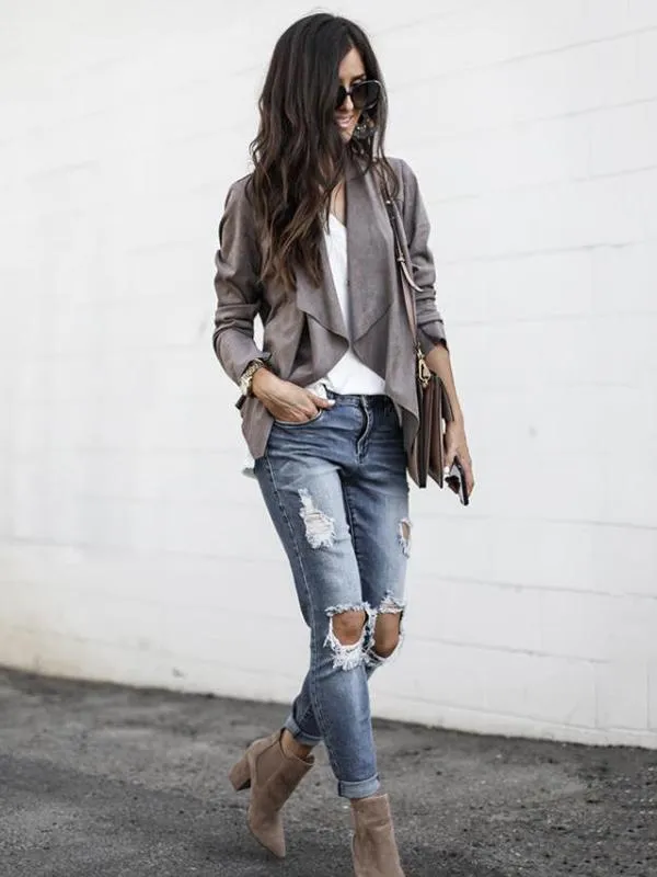 Latest Solid Color Outwear