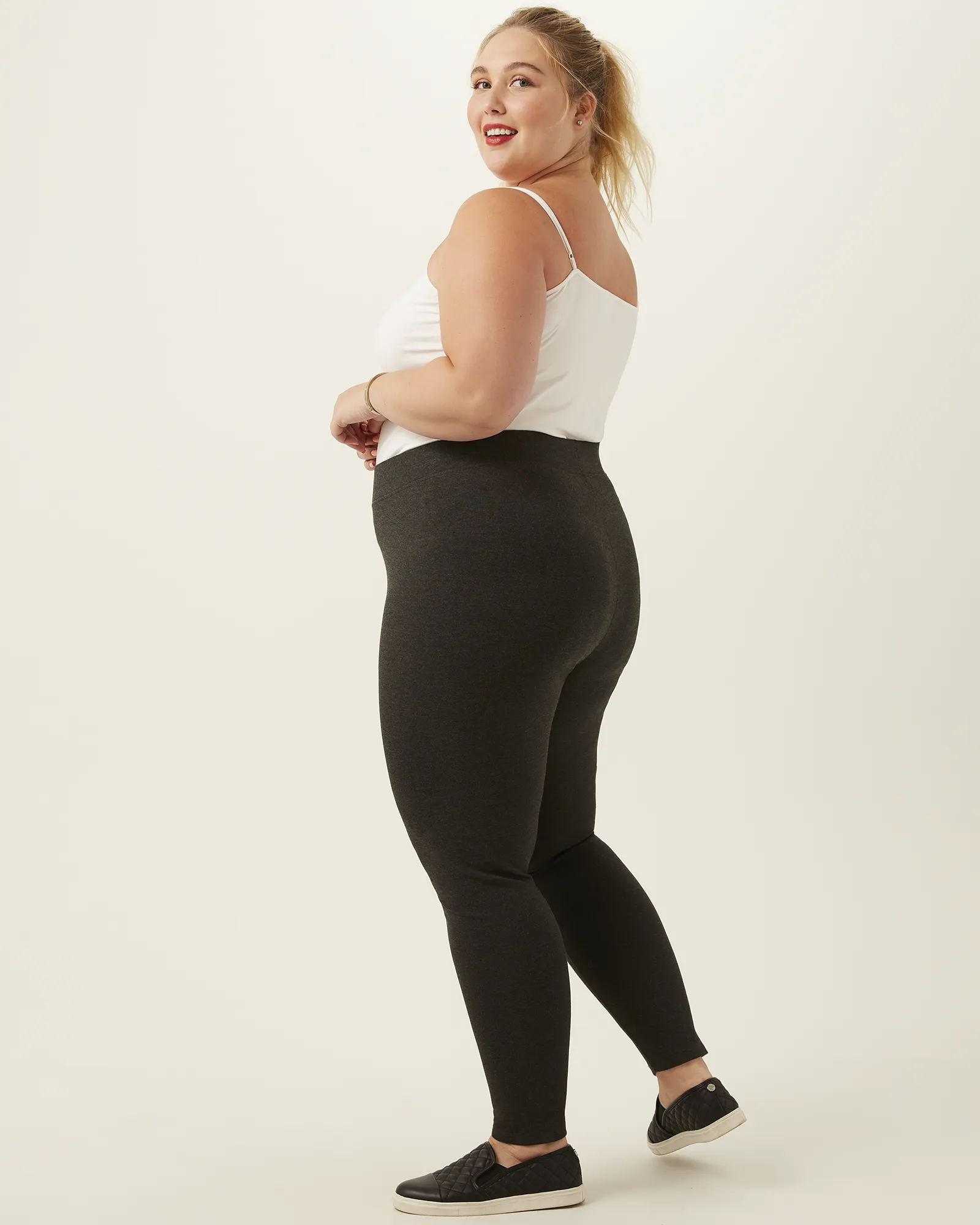 Laura Ponte Leggings | Charcoal Grey