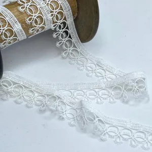 Lauren Ivory Fine Loop Edge Lace