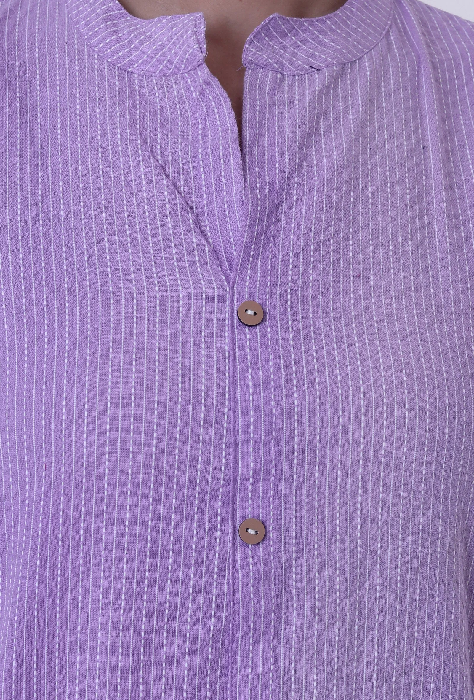 Lavender Cotton Kurti