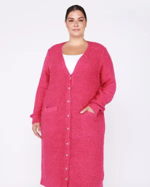 Layla Patch Pocket Cardigan | Berry Bright