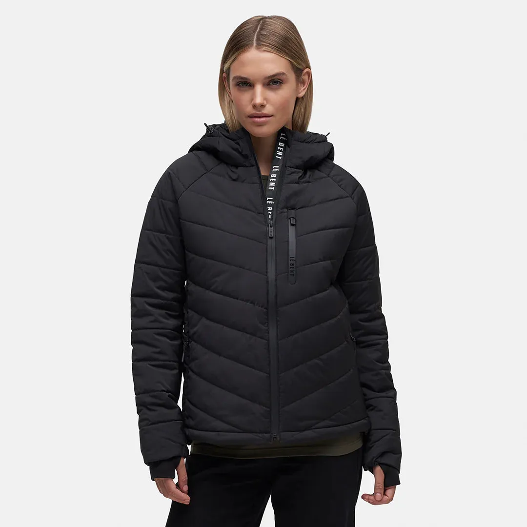 Le Bent Genepi Wool Insulated Hooded Jacket Womens 2024 Black